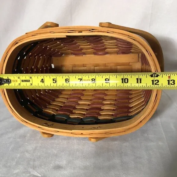 Grand Basket Country Woven Collection Patriotic Flag Oval - Picture 3 of 8